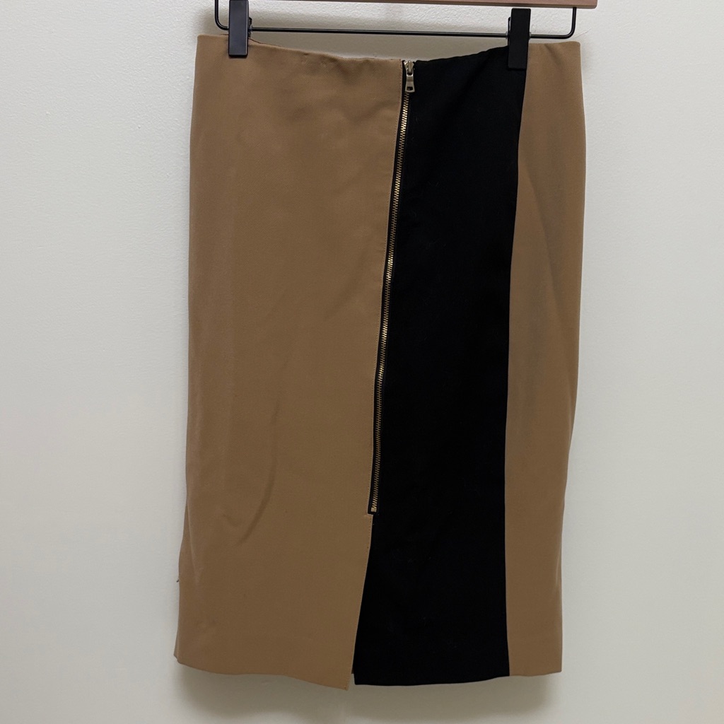 Ann Taylor Tan And Black Pencil Skirt